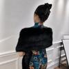 Long Plush Faux Fur Wrap Faux Fox Fur Faux Fur Cape Fashion Faux Fur Jackets  Women