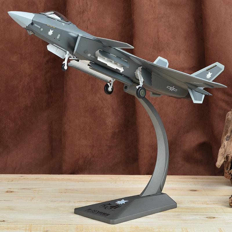 Стелс-истребитель J-20 1:60-й Модель-дисплей из сплава - Статический Авиационный Военный Подарок
