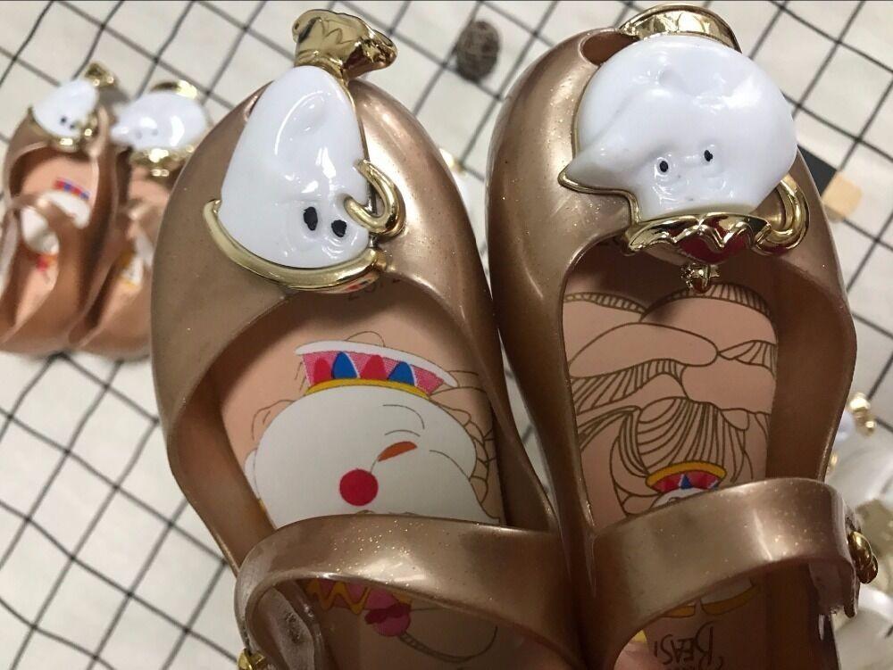 Очаровательные Новые Розовые Детские Сандалии Мини Мелисса для Малышей Размеров США 6-11