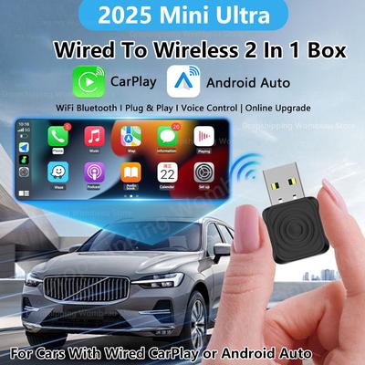 5.0 Мини Ультра Беспроводной Адаптер Беспроводной CarPlay Android Auto Для OEM Авто Plug and Play WiFi Bluetooth Автоматическое Подключение