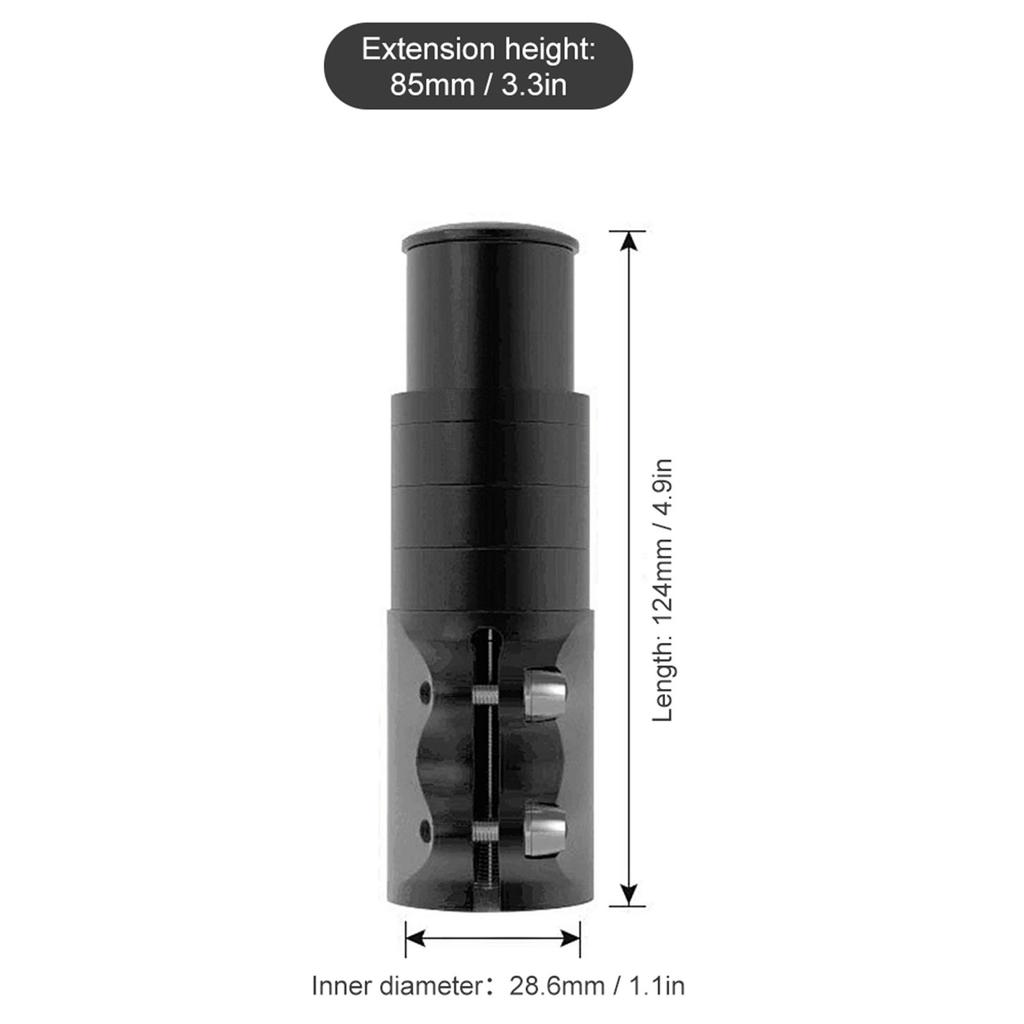 Aluminum Alloy Bike Fork Stem  Riser Extender Extension Bicycle Cycle Bike Stem Head Up Raiser Handlebar Riser Adaptor