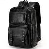 Men's Large Leather Antitheft Travel Backpack Laptop Bags Men Black Bagpack Boy Big Capacity School Male Business Shoulder Bag