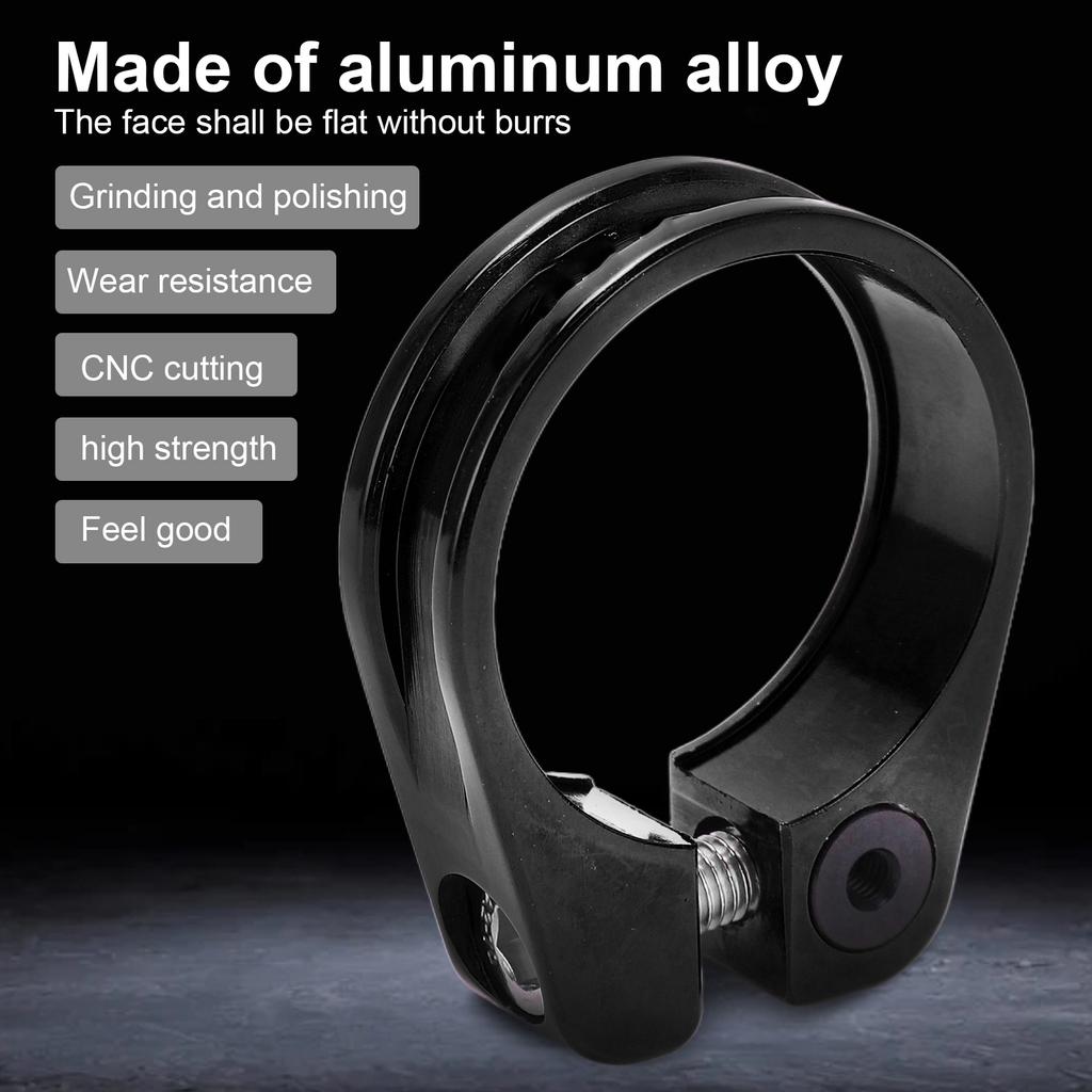 Зажим подседельного штыря велосипеда 31,8 мм Алюминиевый сплав CNC Обработка Эргономичный Полый Дизайн Зажим для подседельного штыря