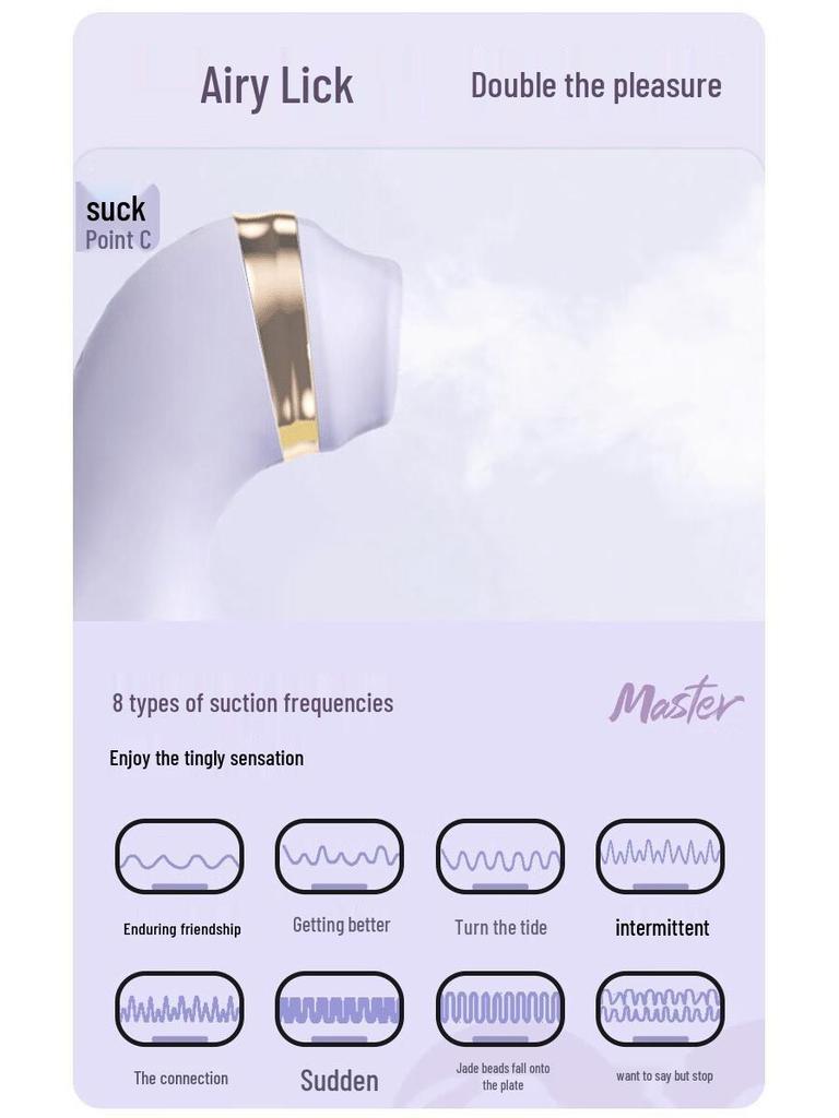 Jieshibang Master Series Thin Self-Retracting Vibrator - Fairy Purple Female Masturbator