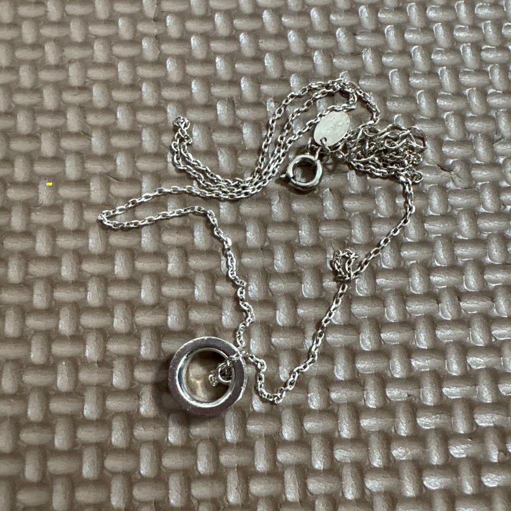 Б/у серебряное хрустальное колье 4C