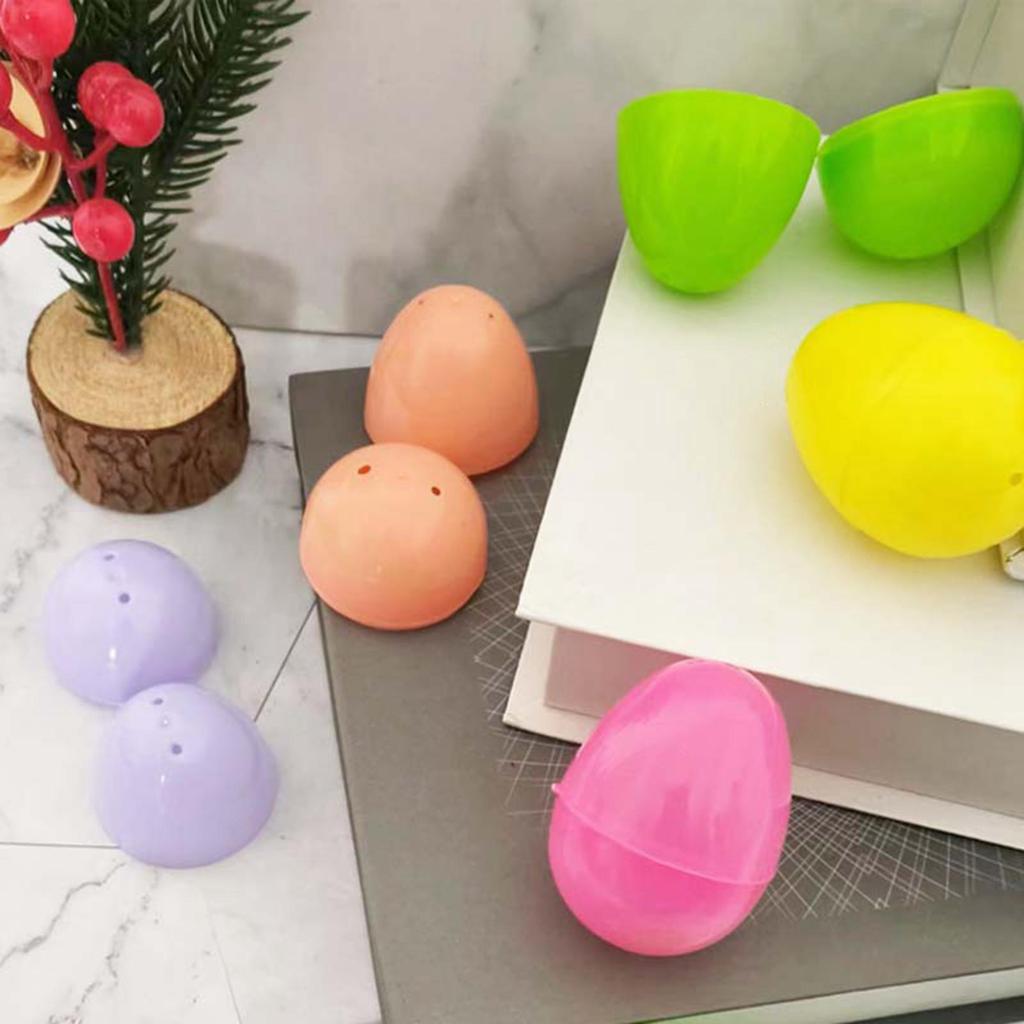 24 Pieces Empty Easter Eggs Colorful Fillable Bulk for Party Favors Filling Treats