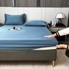 New Silk Bed Sheet Cool Feeling Bed Sheet Anti-Slip Ice Silk Three-Piece Mattress Protection Bedspread Dust Cover