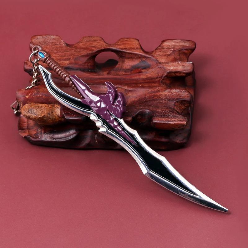 13см/5.12дюйма Клинок Мини-катаны Solo Leveling Металлическая Модель Реквизит Аниме Периферия Креативные Украшения Коллекционный Подарок для Мальчика Ремесла