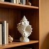 Фигурка Белой Раковины, 3D-печатное Морское Прибрежное Настольное Украшение для Гостиной, Тумбы под Телевизор, Полки Книжного Шкафа, Декора Шкафа