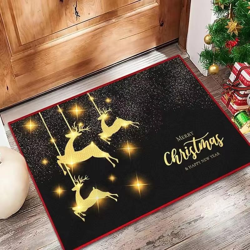 Christmas Rug Doormat Welcome Mat Outdoor Carpet 3 Christmas Tree Rug Soft Living Room Carpet Bedroom Rug Home Decoration