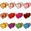 Fashion Love Patch Sticker Computer Embroidery Label Sweet Love Embroidery Cloth Sticker Lanyard Love Clothes Decoration