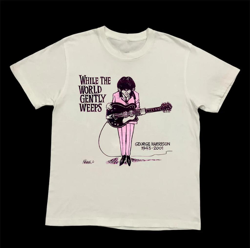 George Harrison White The World Gently Weeps Shirt Unisex All Sizes LO616