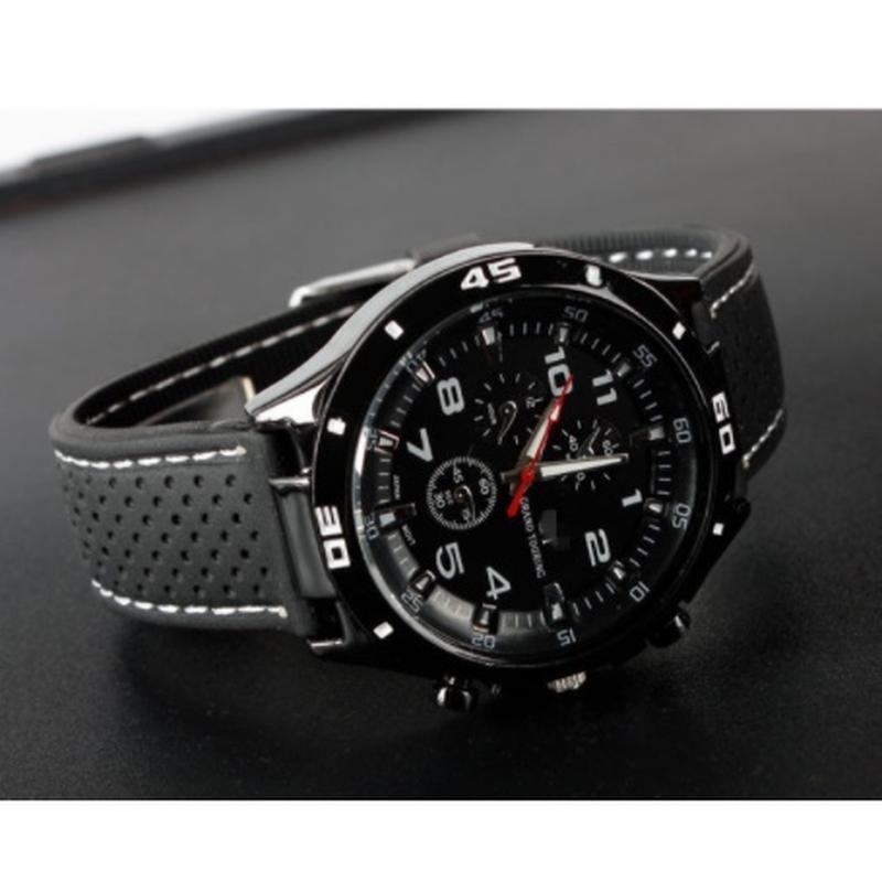 Мужские модные спортивные кварцевые часы с силиконовым ремешком