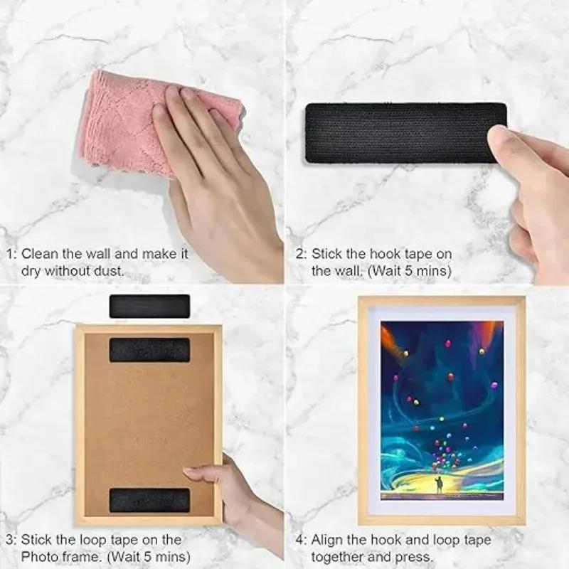 Самоклеящиеся липучки для одежды 20/40 шт., швейная лента для ковриков, фиксирующая ковровую ленту с обеих сторон, противоскользящая бытовая лента