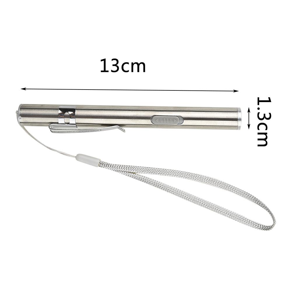 Миниатюрный фонарик 500 лм, карманный размер ручки, светодиодная лампа с зарядкой через USB, ночной Ridin