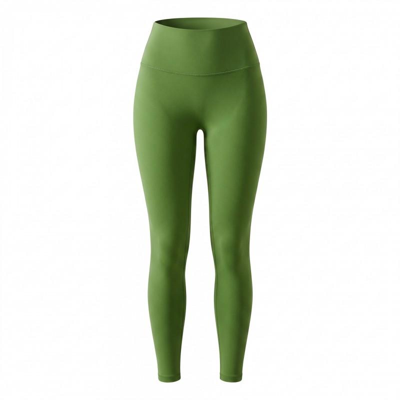 High-Waisted Seamless Yoga Leggings Women With Butt-Lifting Effect High Elasticity No Ride-Up Solid Color Compression Pants