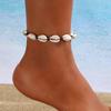 Retro  Beads Anklet for Women Fashion Handmade Shell Butterfly On Foot Bracelet Bohemian Summer Beach Jewelry Gifts