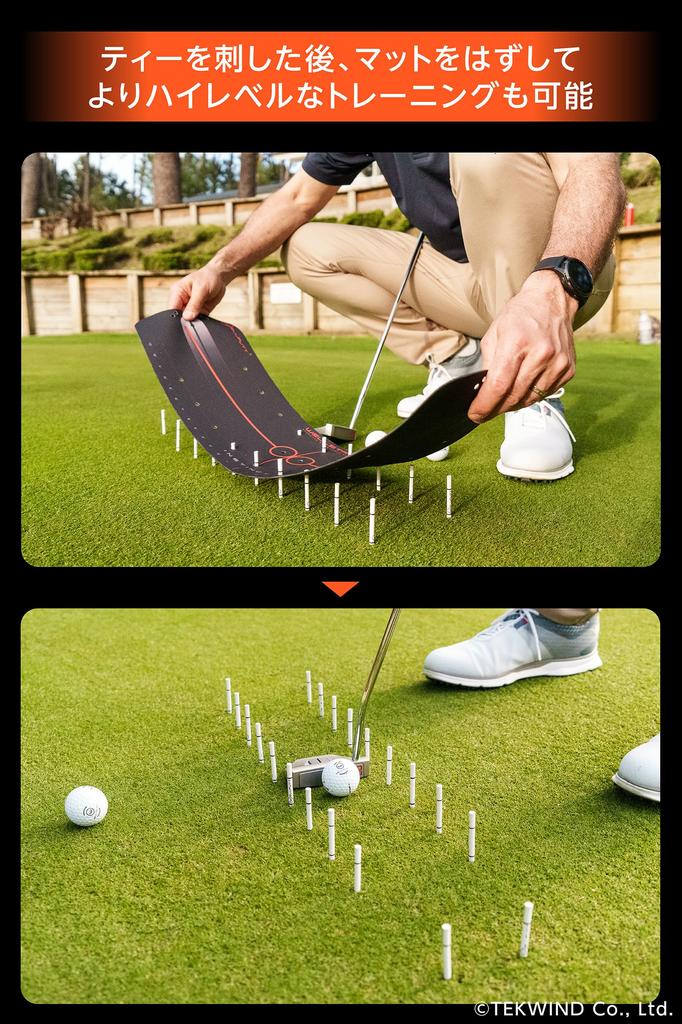 Wellstroke Instinct Father's Day Gift: Putter Corrector, Stroke Template, WELLPUTT, 15° Swing Arc, Made In France, Officially Distributed In Japan