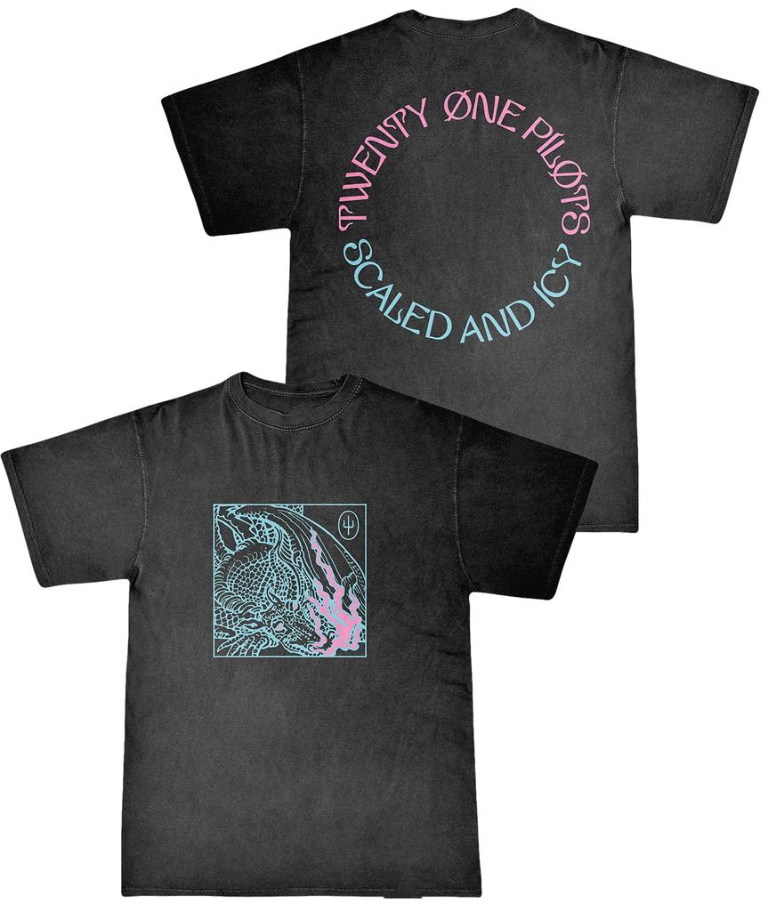 Винтажная повседневная футболка оверсайз Twenty One Pilots для женщин и мужчин