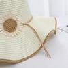 Sun Flower Bohemian Straw Hat Spring Summer Women's Sun Hat Ins Folding Straw Hats  Vacation