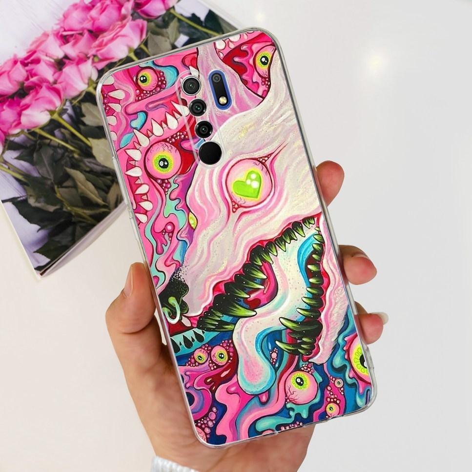 New For Xiaomi Redmi 9 Case Cute Cat Luxury Flower TPU Soft Silicone Clear Cover For Xiaomi Redmi 9 9A 9a 6.53"Bumper Phone Case