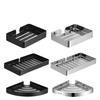 Bathroom Triangl Shelf 304 Stainless Steel Black Sliver Polished Bath Shower Soap Shampoo Storage Rack Organizer for Bathroom