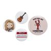 FRIENDS TV Show Set of 4 Phoebe Button Badges Multi