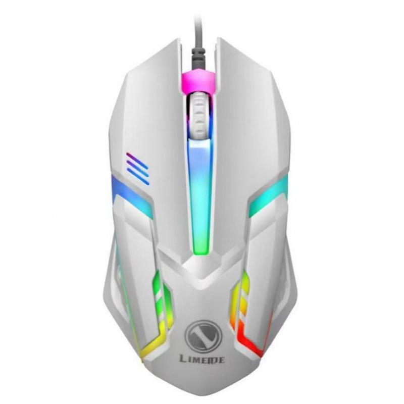 RGB Проводной Механический Игровой Комплект Клавиатура и Мышь для ПК и Ноутбука