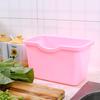 Kitchen Cabinet Door Plastic Basket Hanging Trash Can Waste Bin Garbage Bowl Box