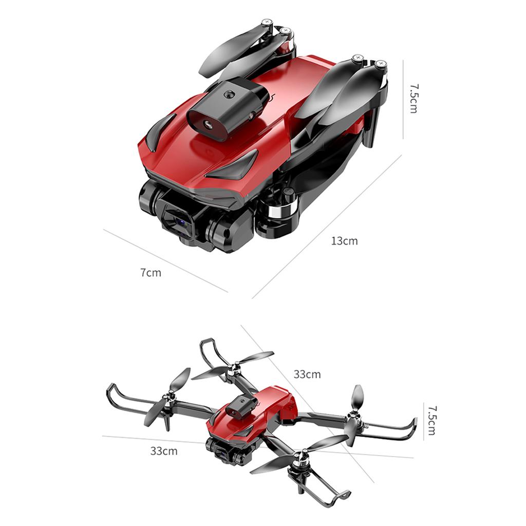 Мини-дрон для детей и начинающих, складной безголовый квадрокоптер с двойной камерой и дистанционным управлением 4K