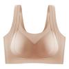 Pull and gather, large size, seamless comfort, no steel ring, double breasts, upper support, anti-sagging, beautiful back bra