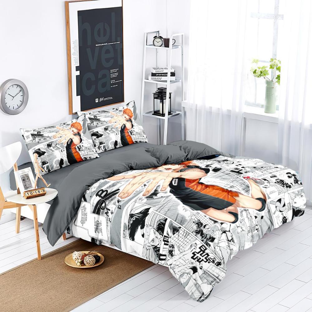 Volleyball Boys Duvet Cover pillowcase Bedroom Decoration Children Gift adult Single Double bed Large SizeZip Duvet Cover