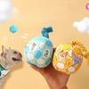 Interactive Dog Toy Ball Plush with Sound, Bite Resistant and Sniff-able, for Multi-color Playtime