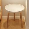 Round End Table with 3-Legs Heavy Duty Detachable Mini Desk Bedroom Kitchen Living Room Small Space Sofa Bedside Nightstand Side Coffee Table