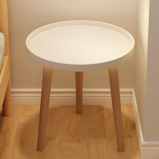 Yousheng Round End Table with 3-Legs Heavy Duty Detachable Mini Desk Bedroom Kitchen Living Room Small Space Sofa Bedside Nightstand Side Coffee Table