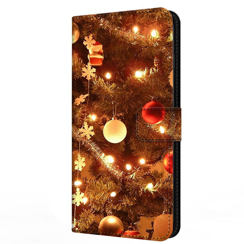 Wallet For Oneplus Ace 6 Flip Stand Book Phone Cover Magnetic Leather Case Cartoon Anime Merry Christmas Capa Oneplus Ace6 5G