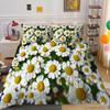 Small Daisy Series Polyester Quilt Cover Pillowcase Two or Three Piece Set 3D Digital Printing