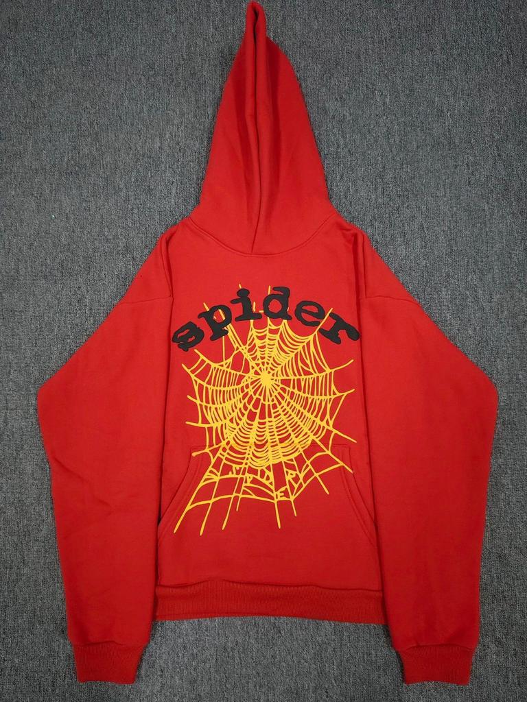 Мужская толстовка с принтом «Паутина» - Модная, свободного кроя, с плюшевой подкладкой