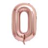 Number Balloon Number Balloon Aluminum Balloon 40 Inch Large Birthday Happy Birthday Decoration Wedding Anniversary Party Approx. 90cm (0, Rose Gold)