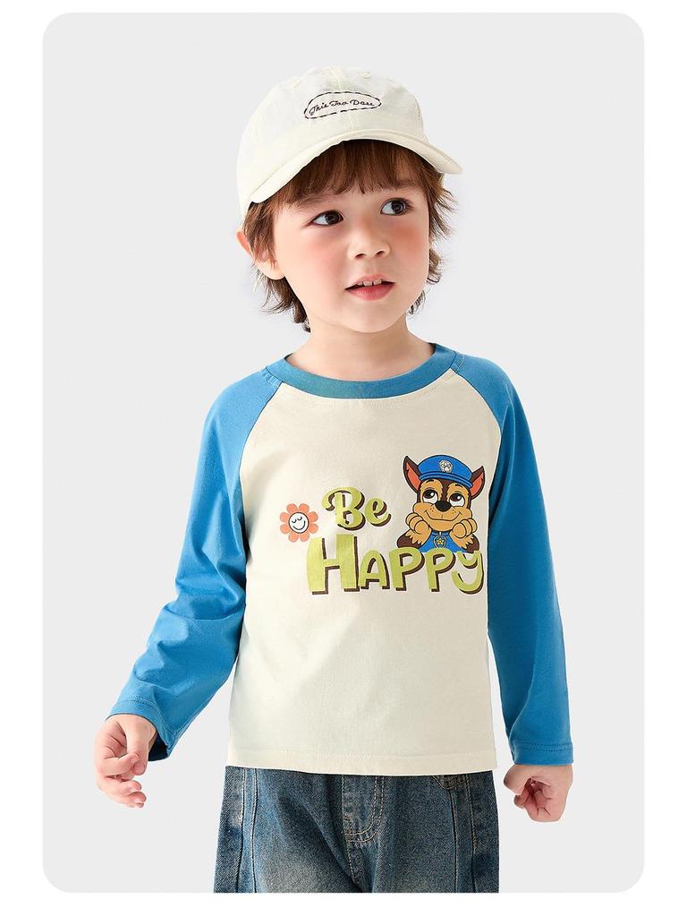 Детская футболка с длинным рукавом и круглым вырезом «Щенячий патруль» для мальчиков и девочек - Новинка весна/осень
