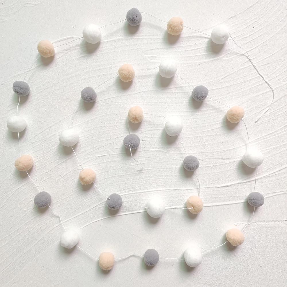 DIY цвет макарон из фетра, веревка, детская комната, палатка, декор, помпон, шар для волос, подвесной кулон, украшение, декор на день рождения