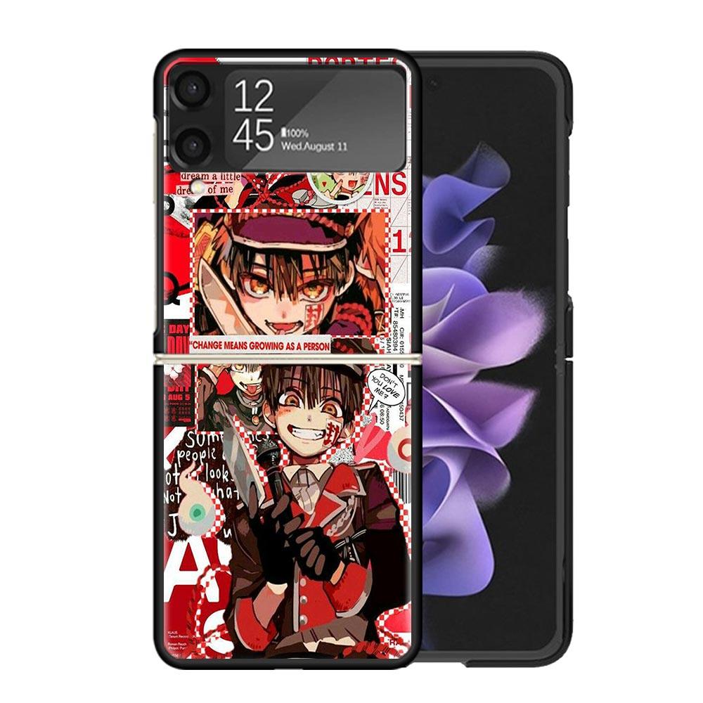 Anime Toilet Bound Hanako Kun Clear Phone Case For Samsung Z Flip 7 6 5 4 3 Galaxy ZFlip7 ZFlip6 ZFlip5 ZFlip4 ZFlip3 5G Print C