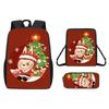 Мультяшный Рождественский Рюкзак Сумка через Плечо Пенал Набор из Трех Предметов
