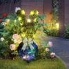 1/2Pcs Easter Bunny Artificial Plants Stake with LED Light Strip Outdoor