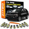 Комплект светодиодных ламп для освещения салона, купола и карты для Jeep Compass 2007 2008- 2018 2019 2020 2021 2022 2023 2024 2025 2026 Автоаксессуары