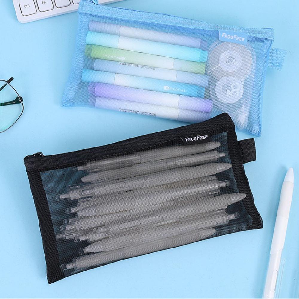 Large Capacity Stationery Bag Transparent Pencil Case Creative Pen Bag  Lipstick