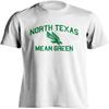 Носите свою экипировку - Мужская ретро-футболка с коротким рукавом North Texas Mean Green, состаренная, размер L, белая