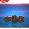 Full Round Diamond Painting Cross Stitch 5D DIY Diamond Embroidery Sea Scenery Rhinestone Pictures Home Decoration
