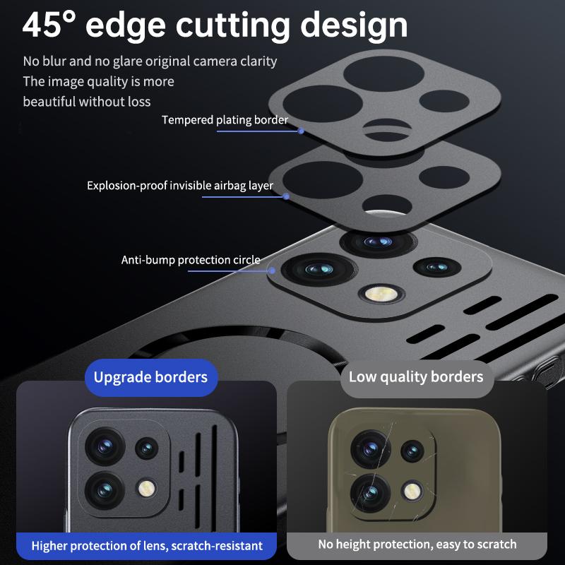 Для чехла Magsafe Для OPPO Reno 16 16Pro Ультратонкий Теплоотвод Магнитная Беспроводная Зарядка Жесткая Крышка Для OPPO Reno16 Pro
