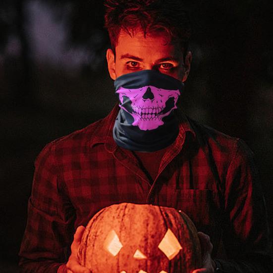 Велосипедный шейный платок с черепом на Хэллоуин, дышащий, защита от солнца и ультрафиолета, легкий, для мужчин и женщин, мотоциклетный защитный щиток, бандана, шарф